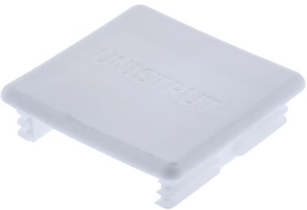 CHANNEL END CAP GREY PVC FOR 41 X 41 